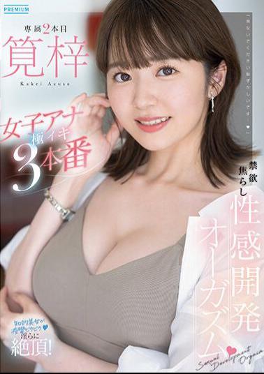 PRED-535 Abstinence Teasing Sensual Development Orgasm 3 Extreme Orgasms Of Female Announcer Azusa Kakei