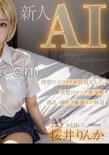 AIFOCS-002 Newcomer AI Orthodox Beautiful Girl Star Birth Blonde HCUP Rinka Sakurai